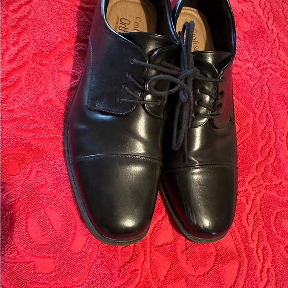 Classic Black Men's Dress Shoes Croft & Barrow Ortholite Size 9 - Picture 2 of 8
